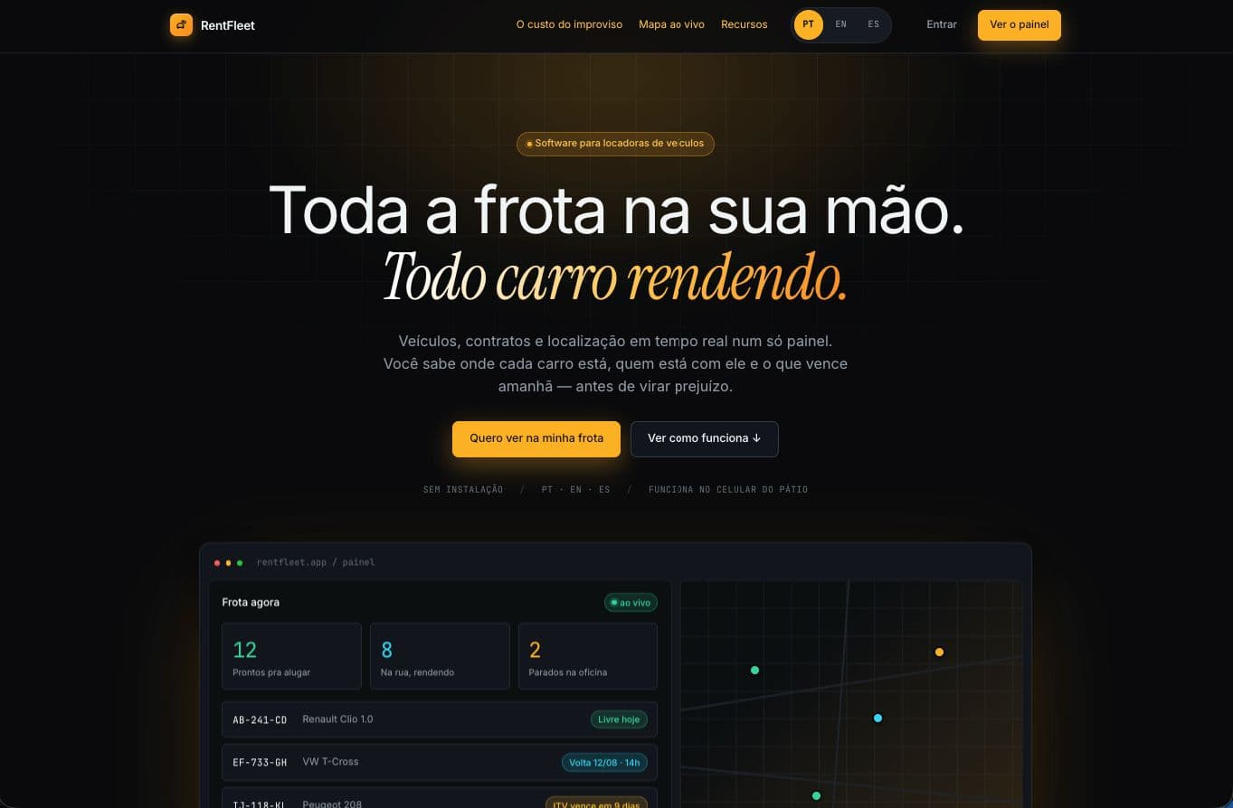 RentFleet - Gestão de Frotas para Locadoras